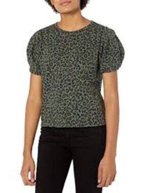 Dahlia Leopard Puff Sleeve Sweatshirt